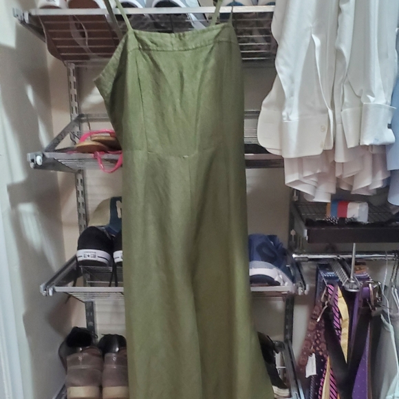 First Monday Khaki Jumpsuit - Picture 2 of 4